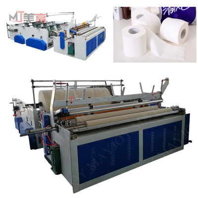 Low price 1880 single embossing automatic toilet paper rewinding machine