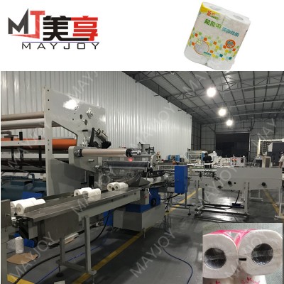 High speed thin film toilet paper rolls packing machine with factory price